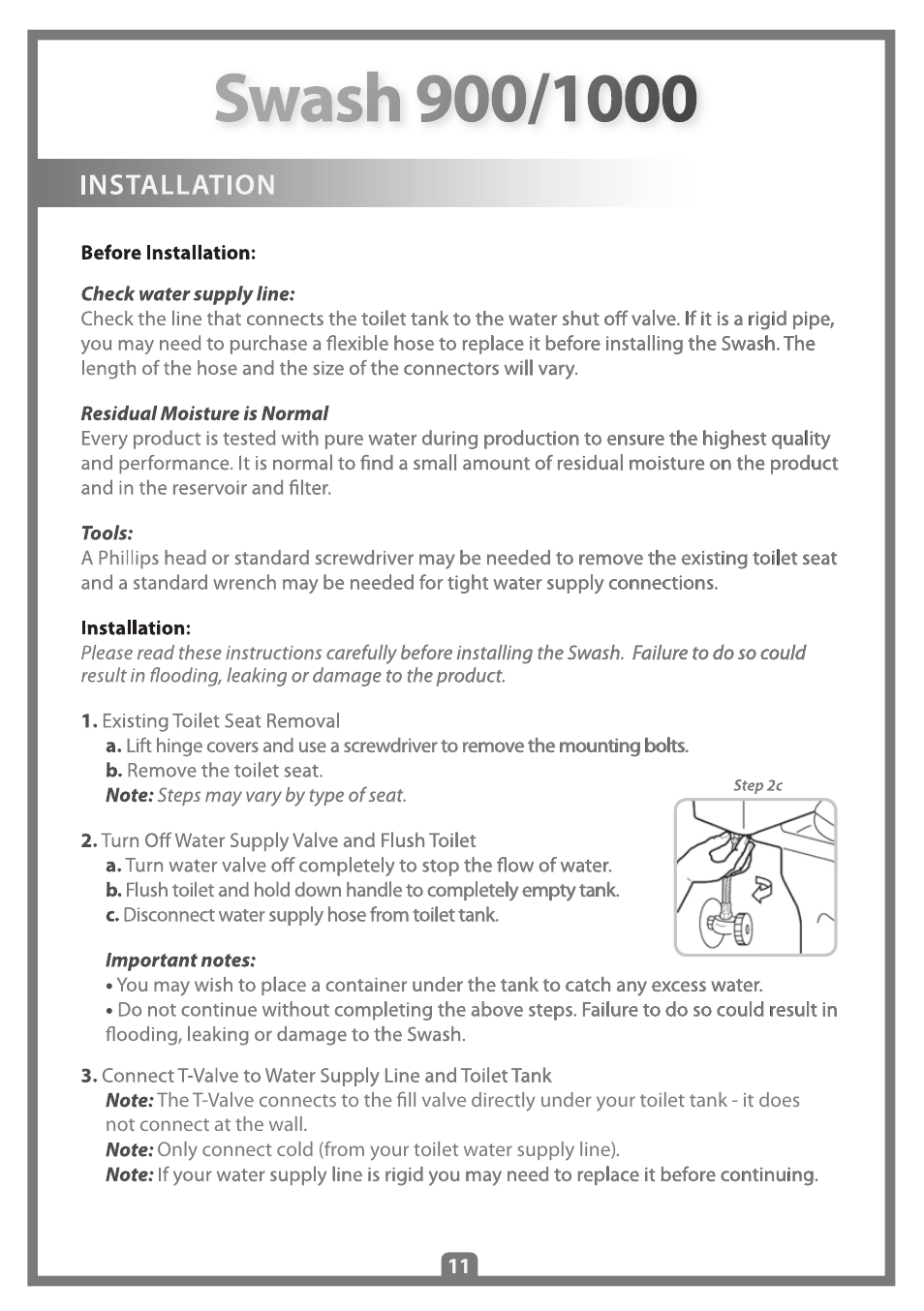 Brondell Swash 1000 User Manual | Page 13 / 32
