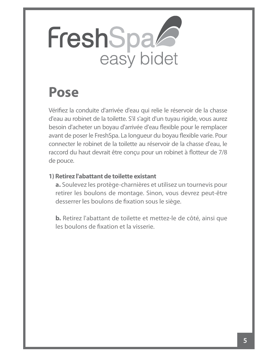 Pose | Brondell FreshSpa Easy Bidet User Manual | Page 35 / 44
