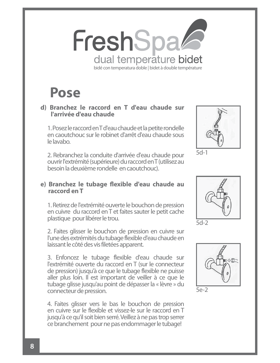 Pose | Brondell FreshSpa Dual Temperature Bidet User Manual | Page 42 / 52