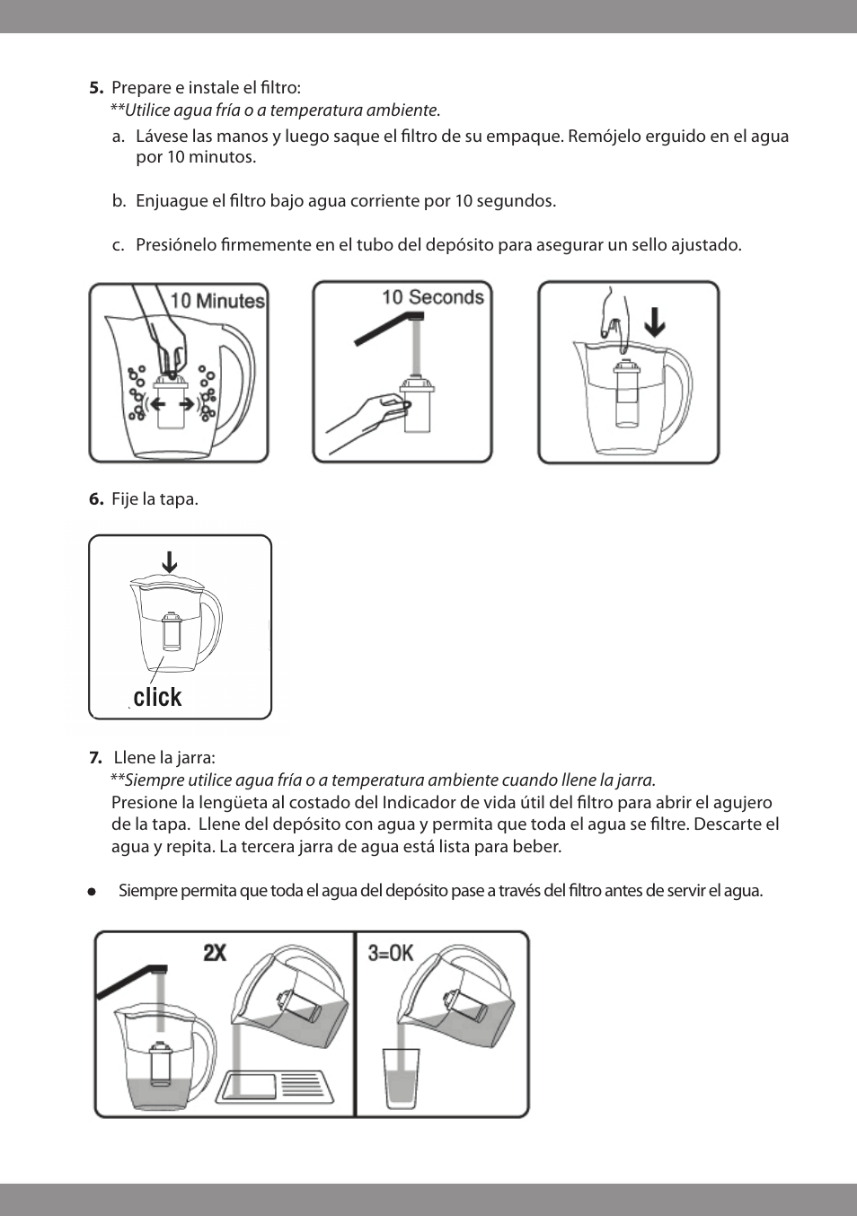 Brondell H2O+ Water Pitcher Filtration System User Manual | Page 14 / 32