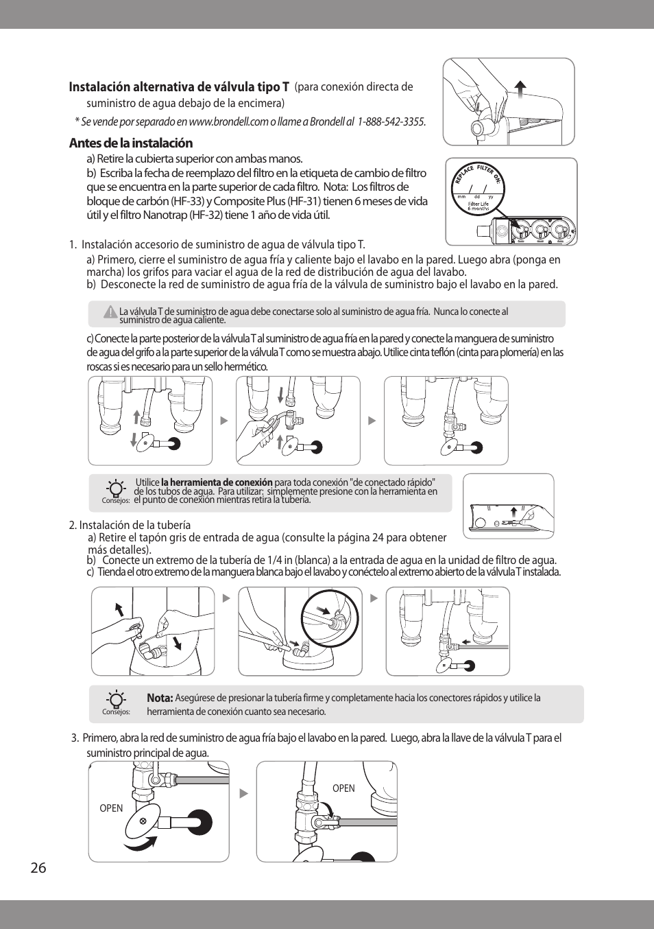 Brondell H2O+ Cypress H630 Water Filtration System User Manual | Page 28 / 60