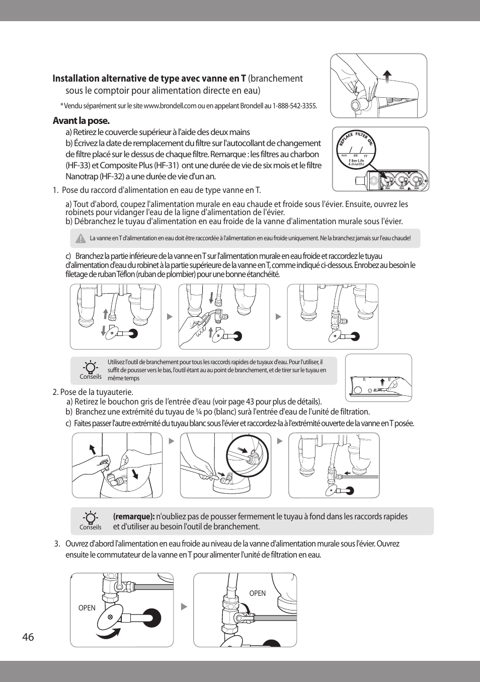 Brondell H2O+ Cypress H630 Water Filtration System User Manual | Page 48 / 60
