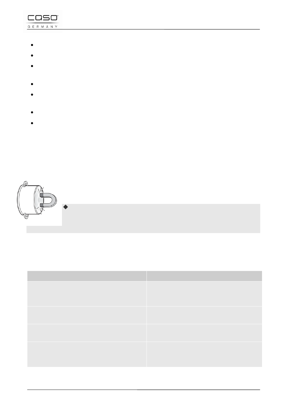 2 hinweise zum kochgeschirr | CASO Germany W2100 (2220) User Manual | Page 23 / 125