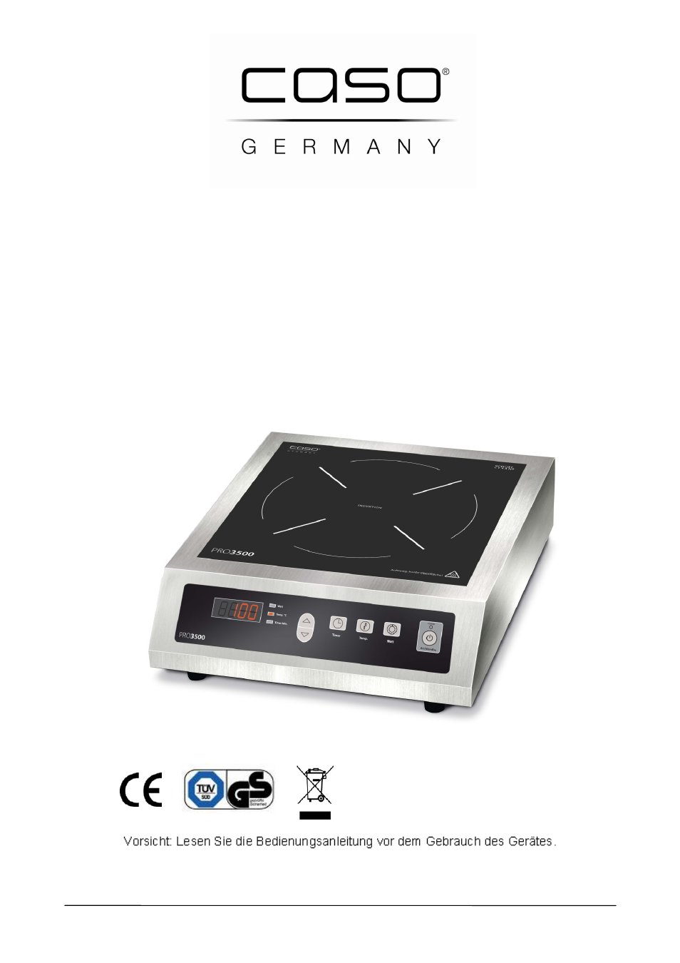 CASO Germany PRO 3500 (2365) User Manual | 127 pages