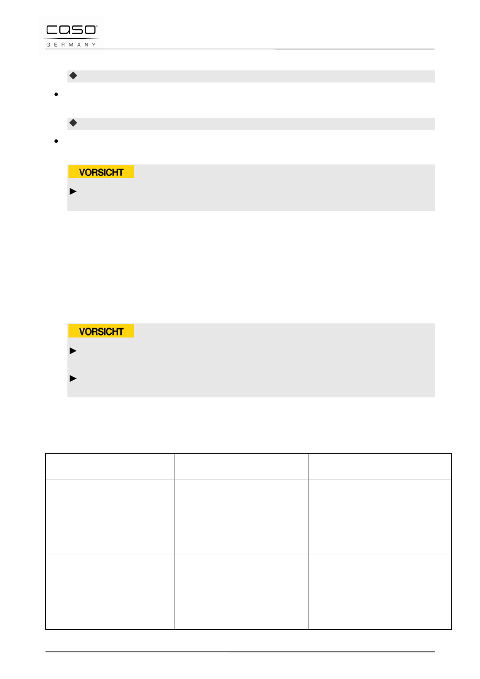 2 reinigung, 7 störungsbehebung, 1 sicherheitshinweise | 2 störungsanzeigen | CASO Germany PRO 3500 (2365) User Manual | Page 27 / 127