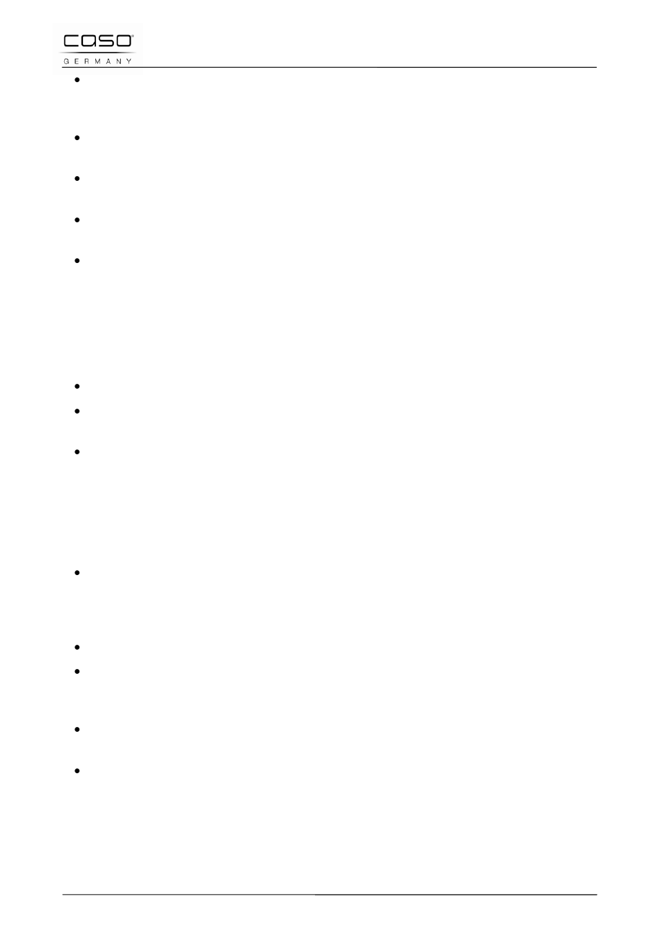 2 preventing radio interference, 6 electrical connection | CASO Germany PRO 3500 (2365) User Manual | Page 39 / 127