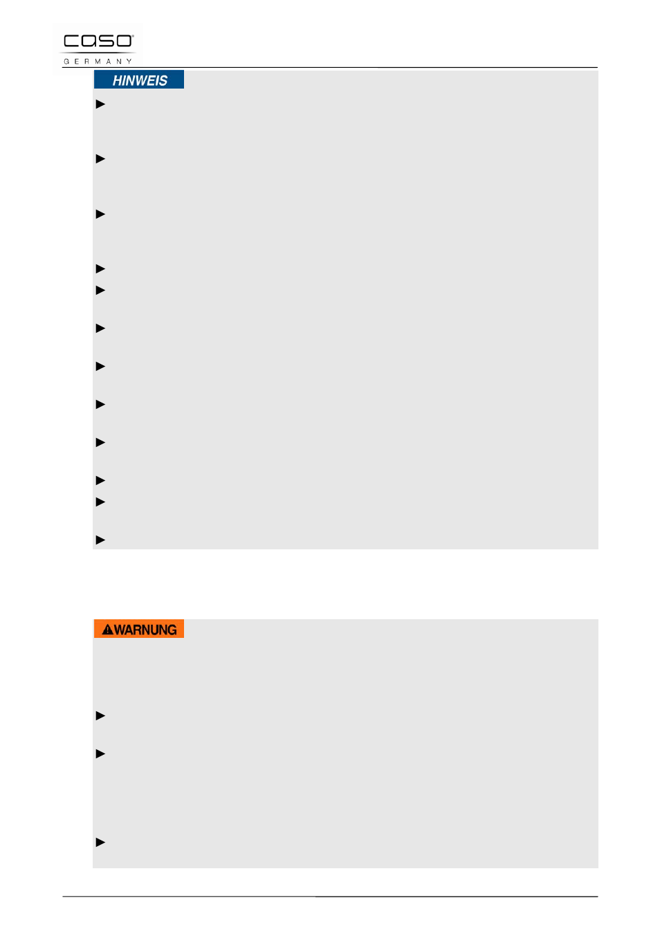 3 bronnen van gevaar, 1 gevaar door elektromagnetisch veld, Waarschuwing | CASO Germany PRO 3500 (2365) User Manual | Page 93 / 127