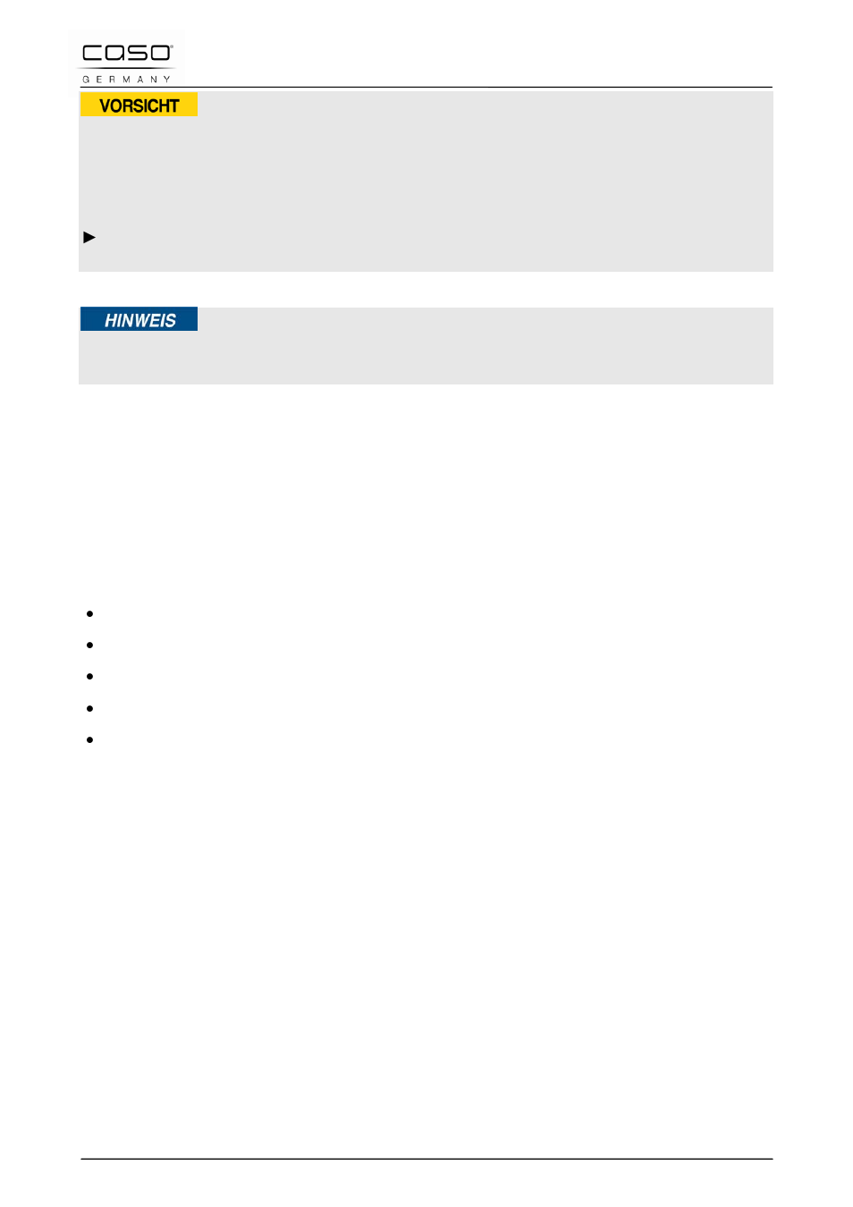 4 haftungsbeschränkung, 5 urheberschutz | CASO Germany Chef 2000 (2095) User Manual | Page 13 / 113