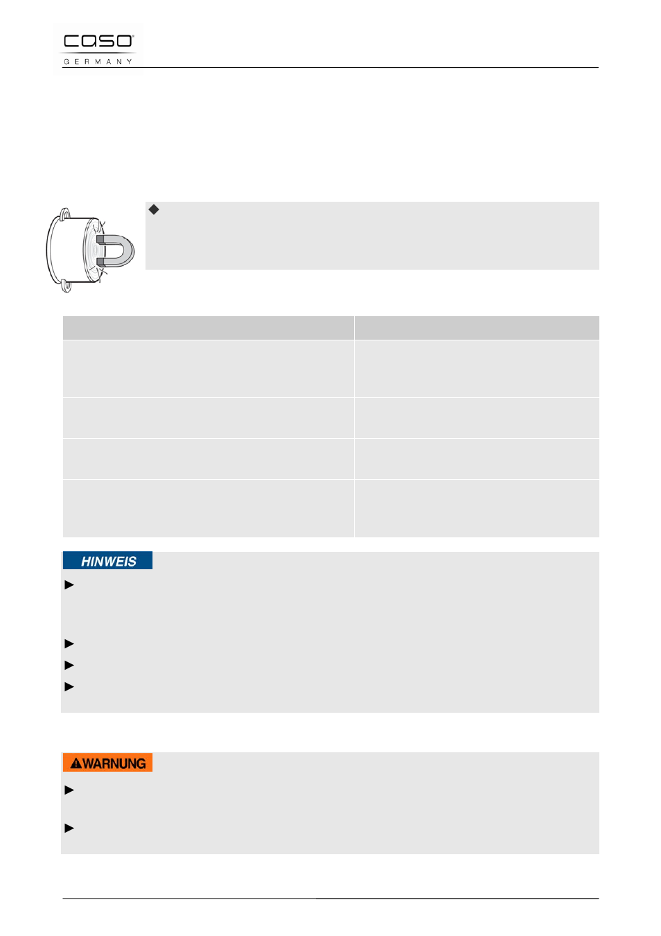 2 hinweise zum kochgeschirr, 3 sicherheitshinweise | CASO Germany Chef 2000 (2095) User Manual | Page 22 / 113