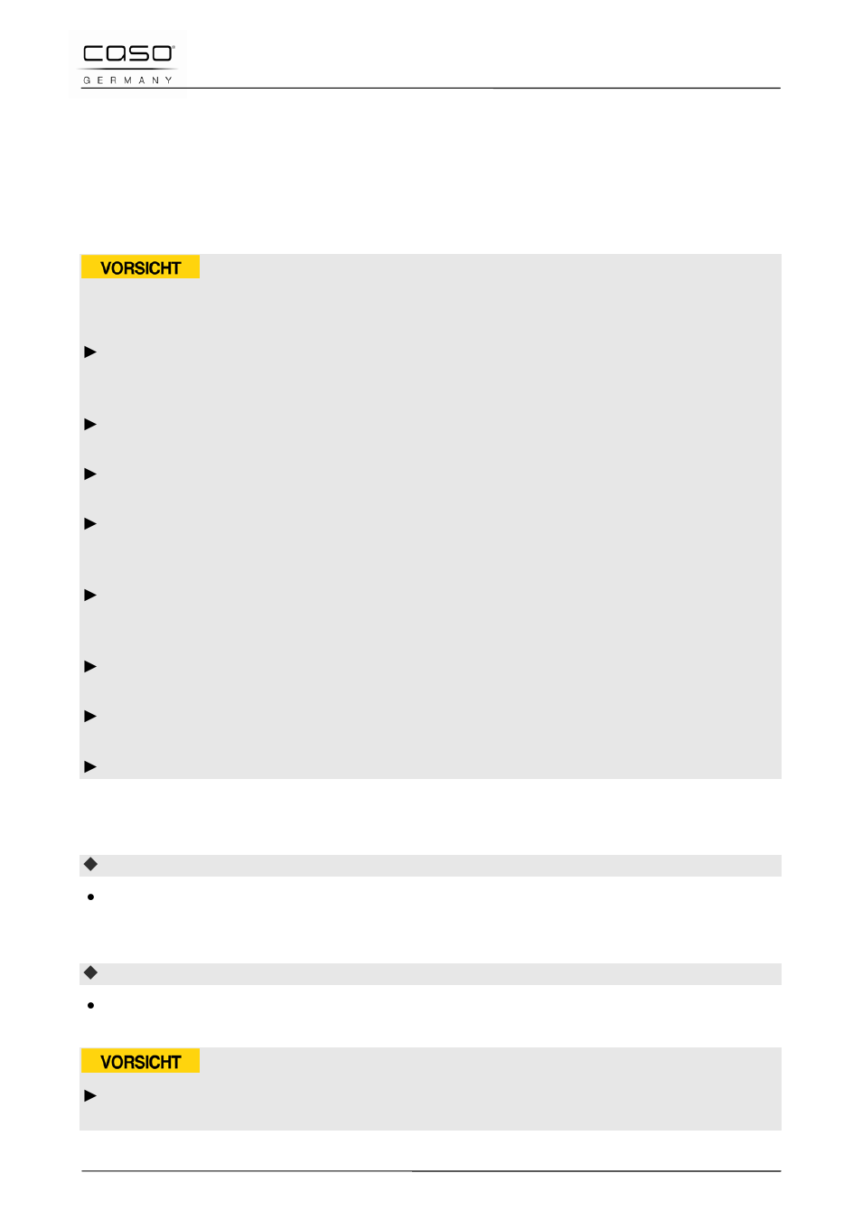 5 reinigung und pflege, 1 sicherheitshinweise, 2 reinigung | CASO Germany Chef 2000 (2095) User Manual | Page 25 / 113