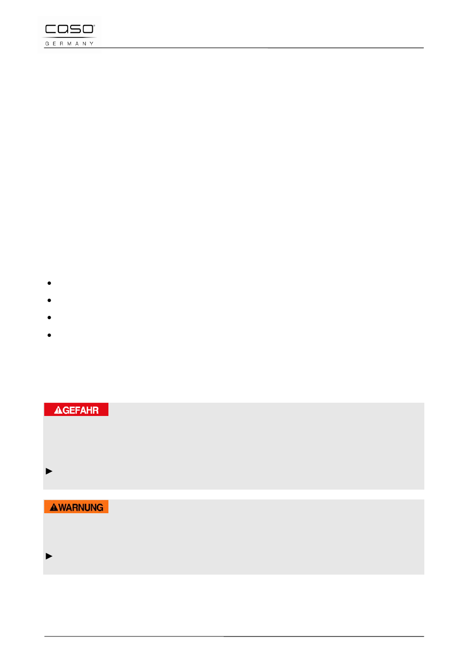 17 mode d´emploi, 1 généralités, 2 informations relatives à ce manuel | 3 avertissements de danger, Danger, Attention | CASO Germany Chef 2000 (2095) User Manual | Page 47 / 113