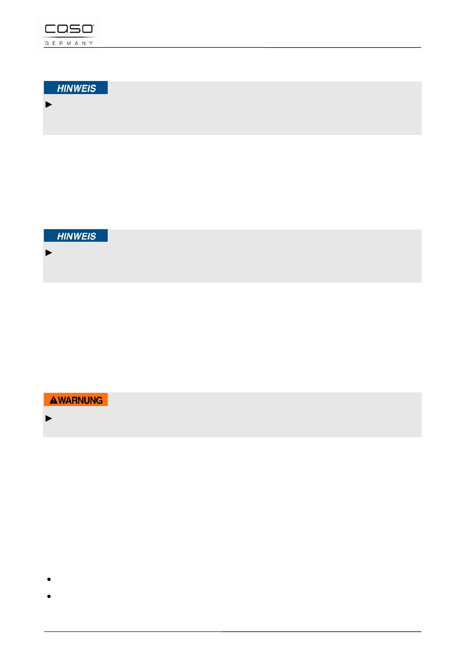 3 signaux sonores, 4 protection de surchauffe, 5 plaque signalétique | 21 commande et fonctionnement, Attention | CASO Germany Chef 2000 (2095) User Manual | Page 56 / 113
