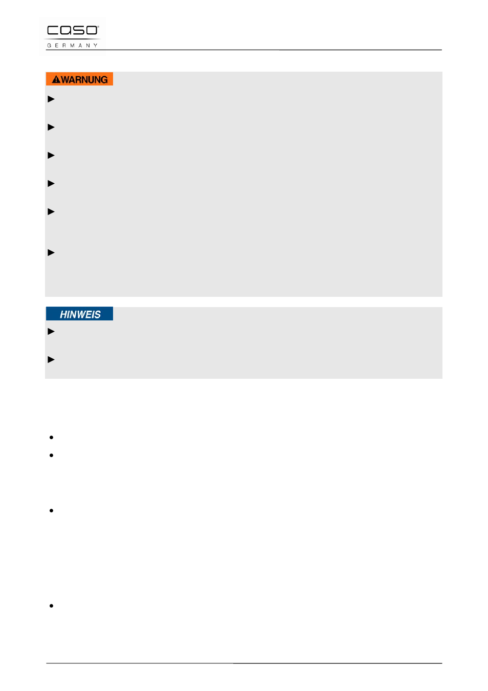 3 indicazioni di sicurezza, 4 funzionamento dell’apparecchio, 1 accensione | 2 modalità di potenza, Avviso | CASO Germany Chef 2000 (2095) User Manual | Page 75 / 113
