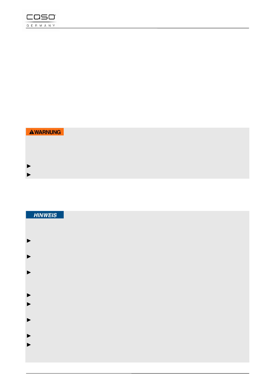 37 veiligheid, 1 gebruik volgens de voorschriften, 2 algemene veiligheidsinstructies | Waarschuwing | CASO Germany Chef 2000 (2095) User Manual | Page 83 / 113