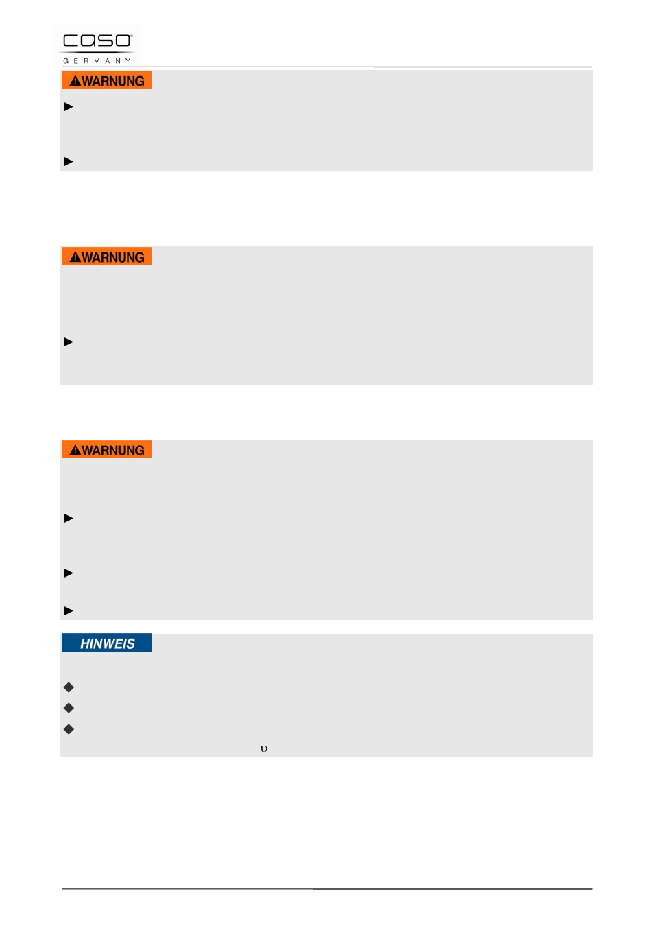 3 explosiegevaar, 4 brandgevaar, Waarschuwing | CASO Germany Chef 2000 (2095) User Manual | Page 85 / 113