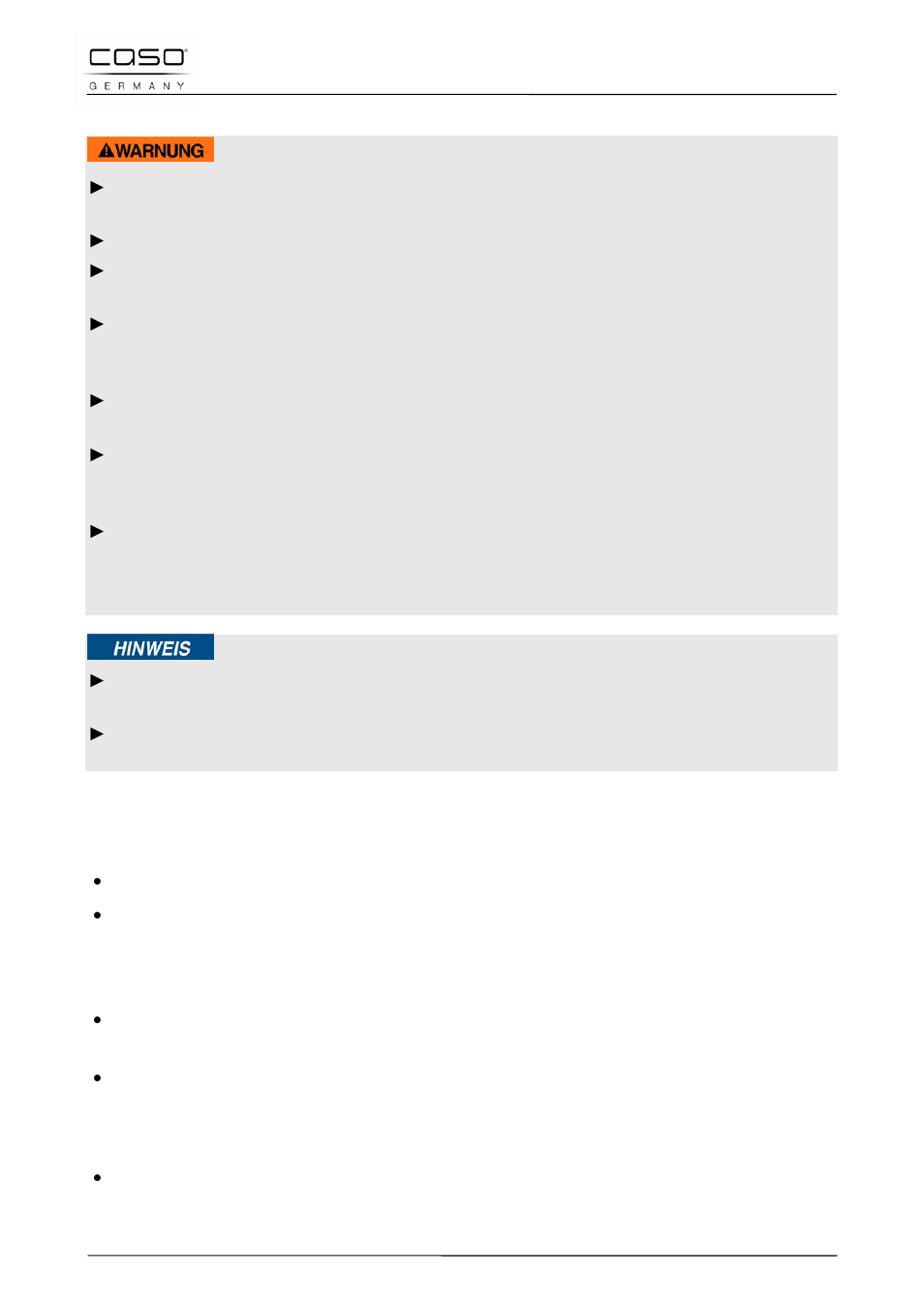 3 veiligheidsvoorschriften, 4 gebruik van het apparaat, 1 inschakelen | 2 vermogens, Waarschuwing | CASO Germany Chef 2000 (2095) User Manual | Page 92 / 113