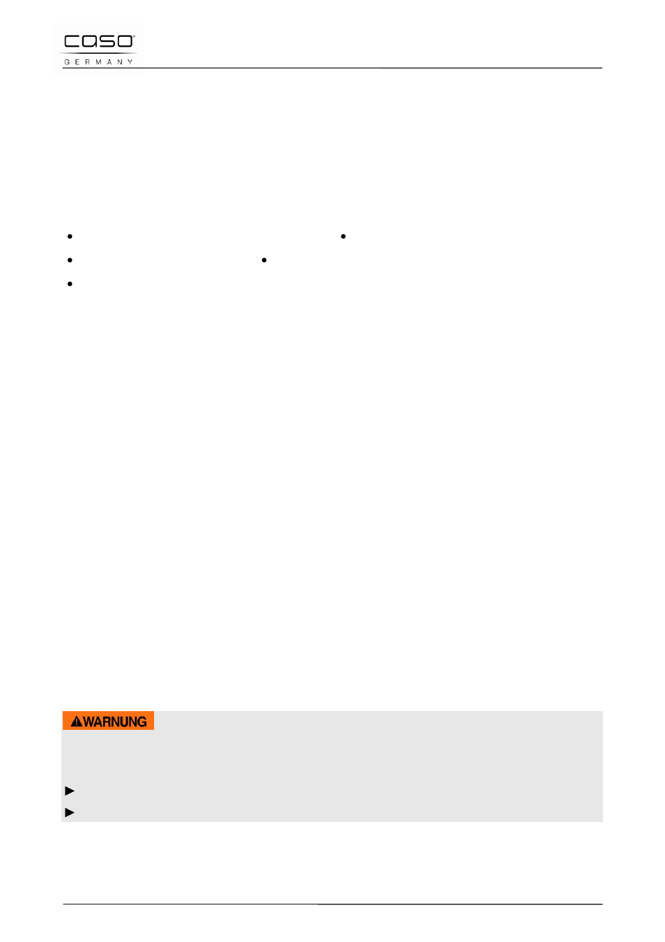 4 limitación de responsabilidad, 5 derechos de autor (copyright), 47 seguridad | 1 uso previsto, Advertencia | CASO Germany Chef 2000 (2095) User Manual | Page 99 / 113