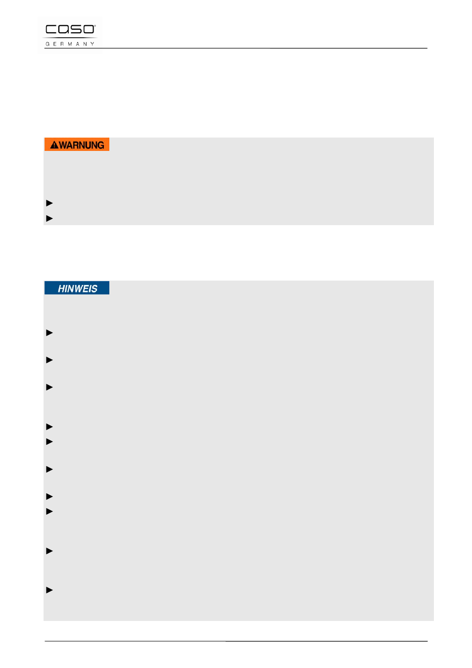 1 gebruik volgens de voorschriften, 2 algemene veiligheidsinstructies, Waarschuwing | CASO Germany PRO Slide 2100 User Manual | Page 107 / 121