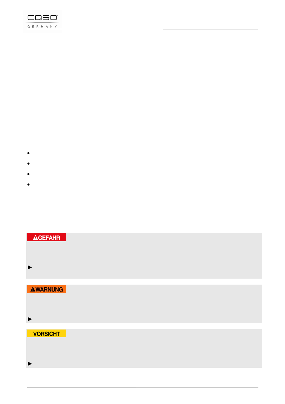 1 general, 2 information on this manual, 3 warning notices | Danger, Warning, Attention | CASO Germany PRO Slide 2100 User Manual | Page 30 / 121