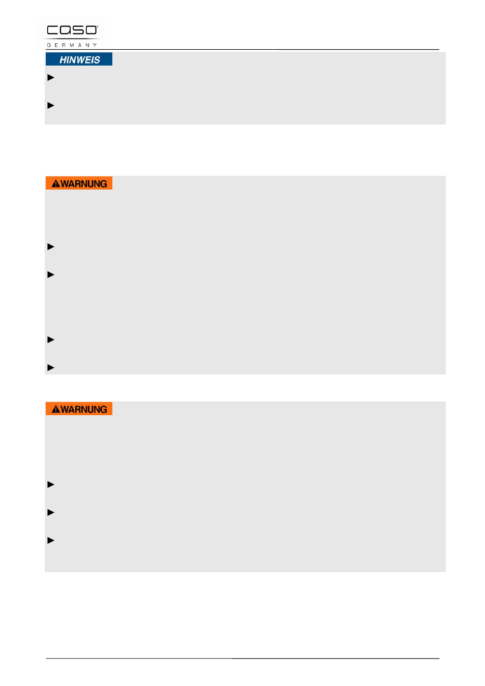 3 sources of danger, 1 danger due to electromagnetic field, 2 danger of burning | Warning | CASO Germany PRO Slide 2100 User Manual | Page 33 / 121