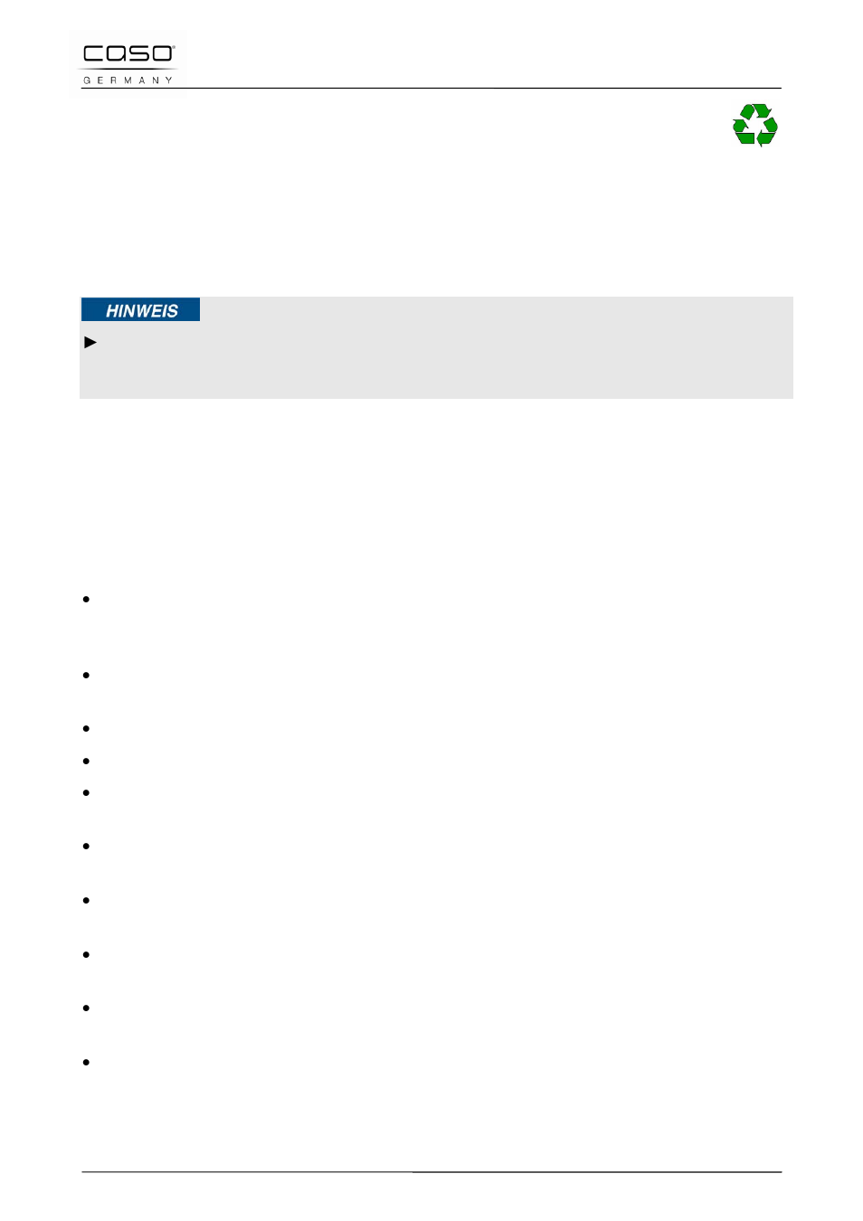 4 disposal of the packaging, 5 setup, 1 setup location requirements | CASO Germany PRO Slide 2100 User Manual | Page 36 / 121