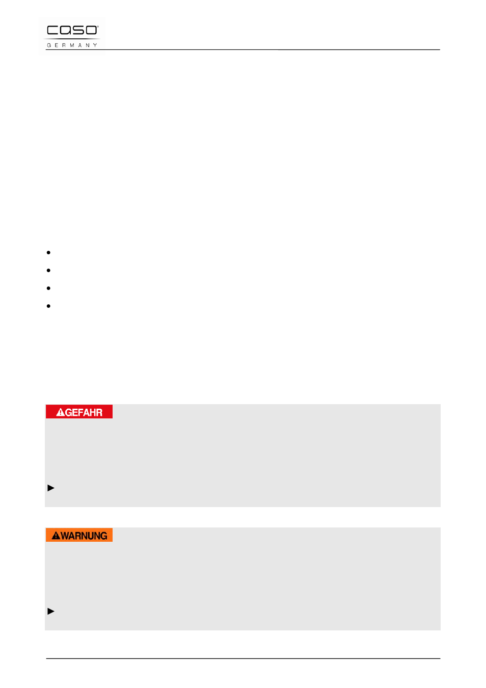 1 allgemeines, 2 informationen zu dieser anleitung, 3 warnhinweise | CASO Germany INNO Slide 2100 User Manual | Page 12 / 125
