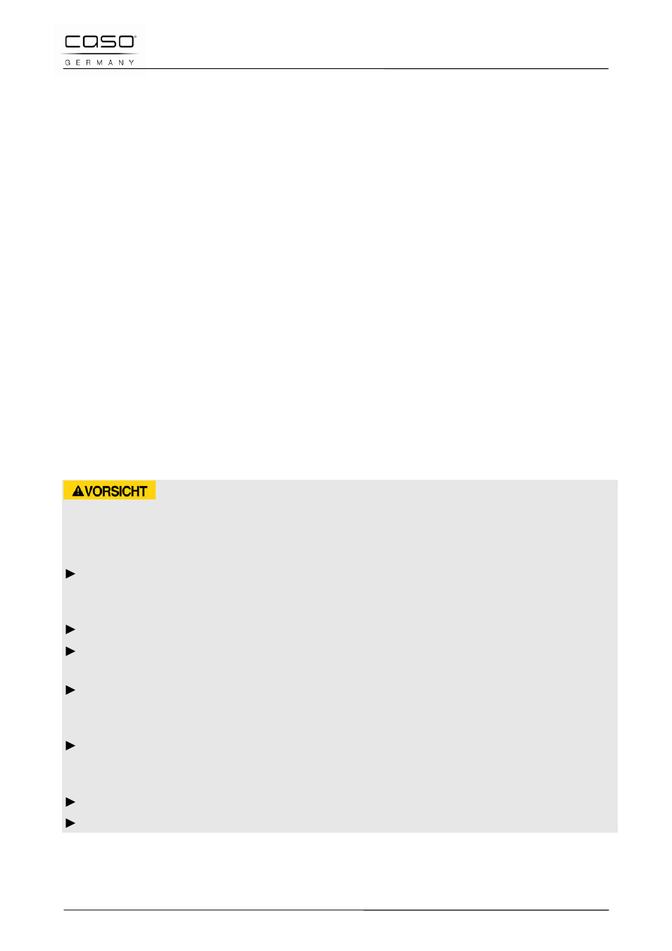 6 kinderslot, 55 reiniging en onderhoud, 1 veiligheidsvoorschriften | Voorzichtig | CASO Germany INNO Slide 2100 User Manual | Page 122 / 125