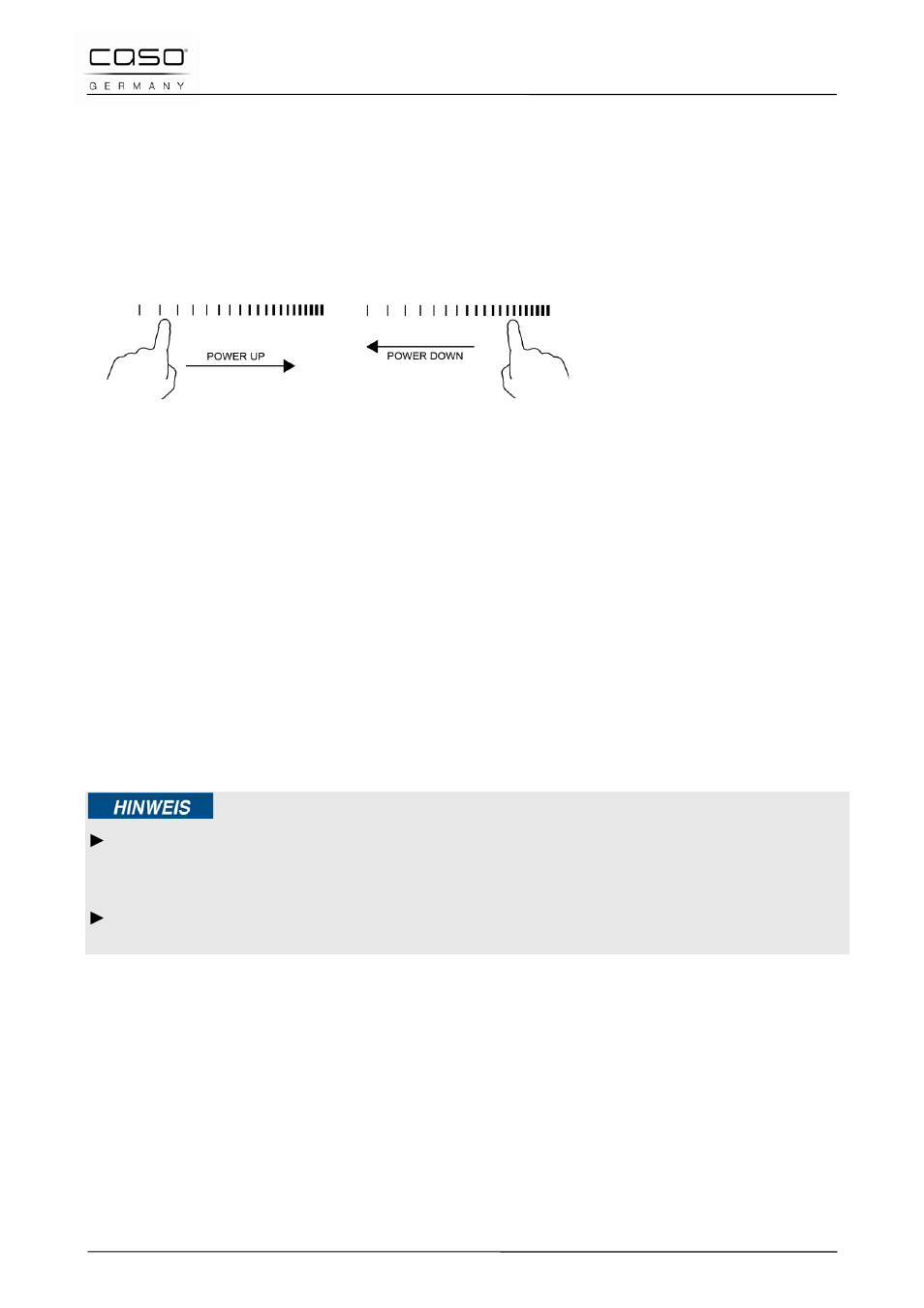 2 leistungsmodus, 3 keep-warm funktion, 4 timer | 5 booster | CASO Germany INNO Slide 2100 User Manual | Page 25 / 125