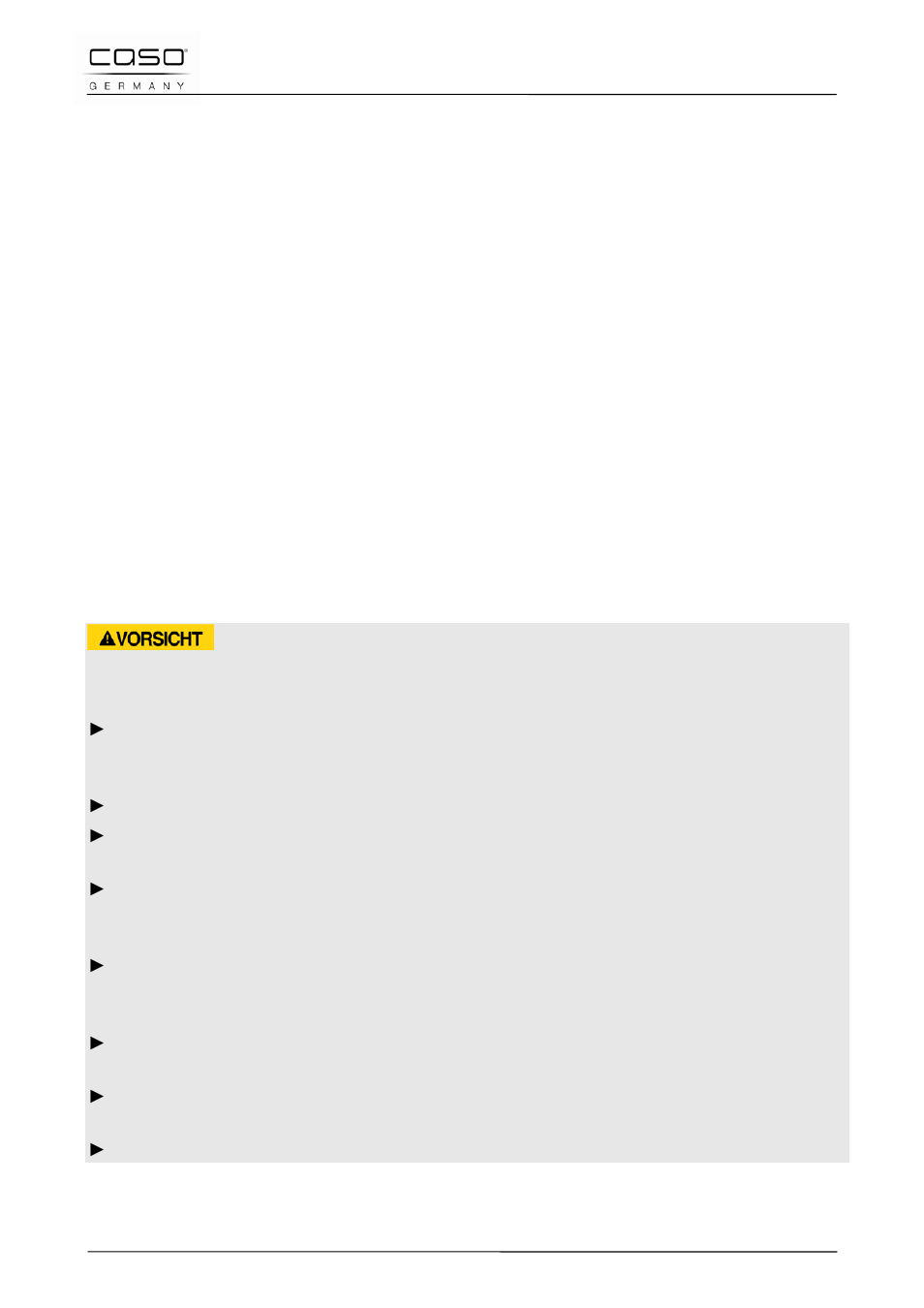 6 kindersicherung, 7 reinigung und pflege, 1 sicherheitshinweise | CASO Germany INNO Slide 2100 User Manual | Page 26 / 125