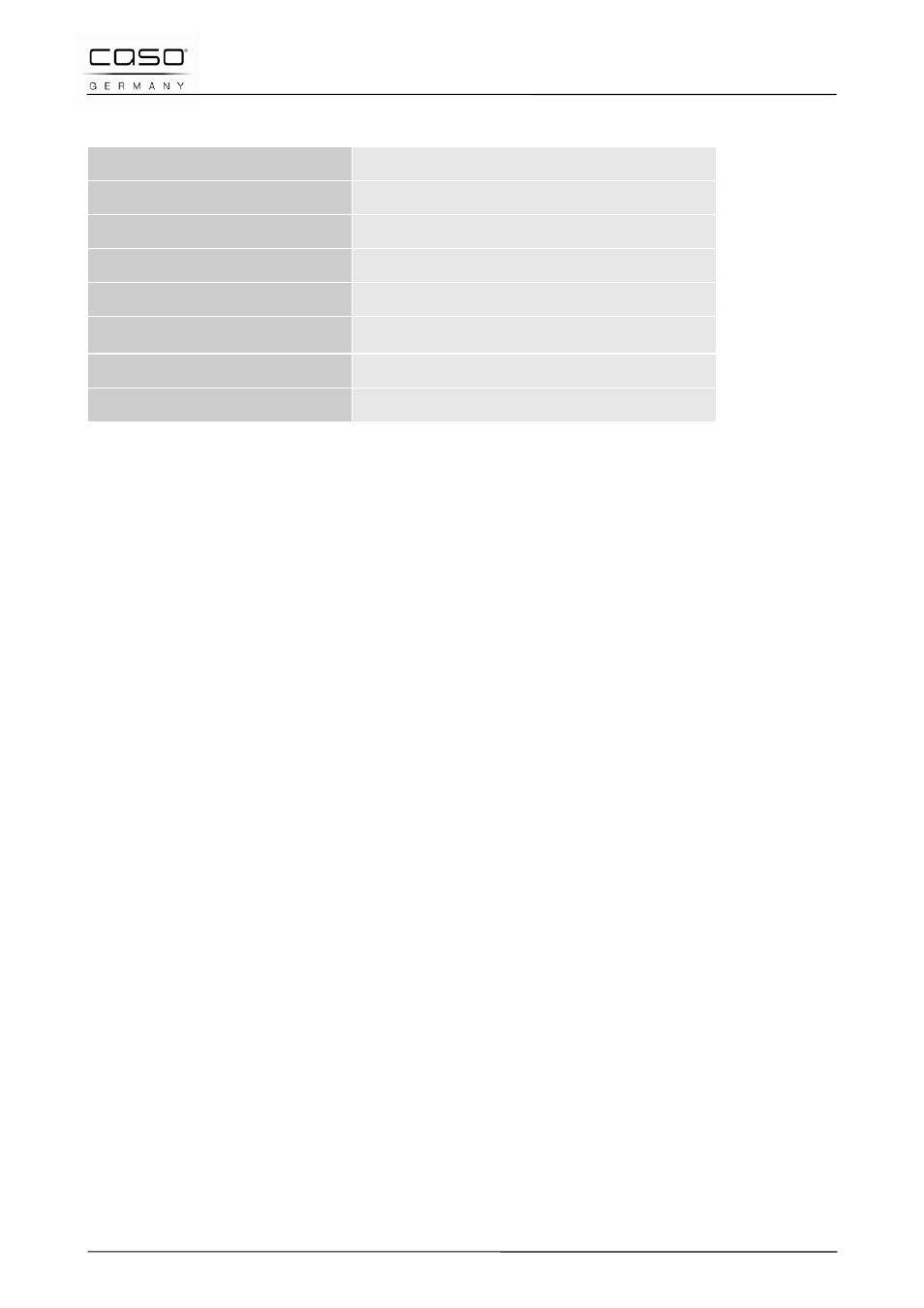 11 technische daten | CASO Germany INNO Slide 2100 User Manual | Page 29 / 125