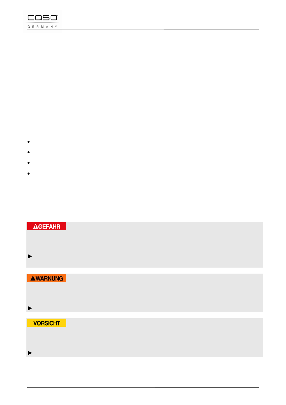 1 general, 2 information on this manual, 3 warning notices | Danger, Warning, Attention | CASO Germany INNO Slide 2100 User Manual | Page 31 / 125