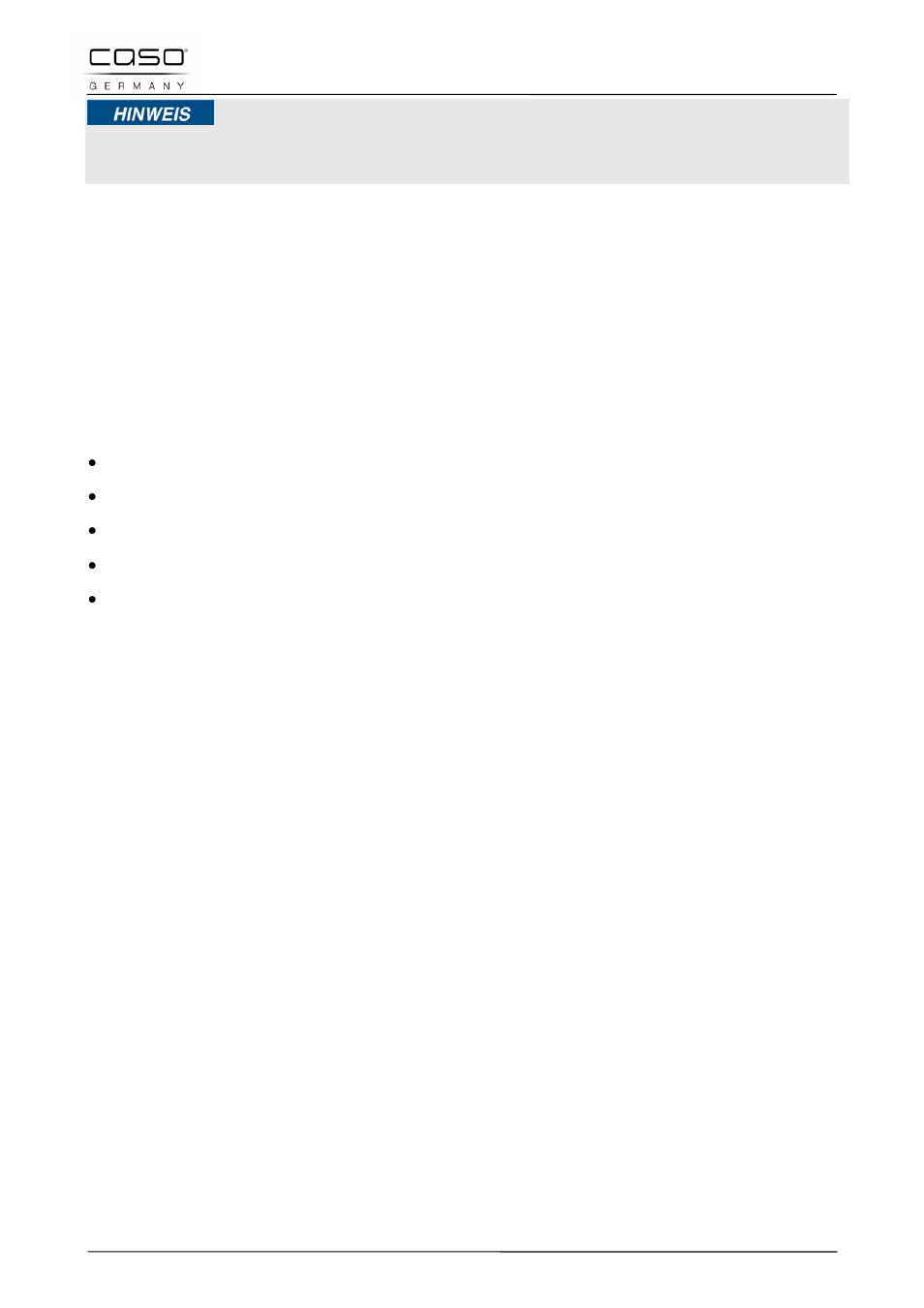 4 limitation of liability, 5 copyright protection, 12 safety | CASO Germany INNO Slide 2100 User Manual | Page 32 / 125