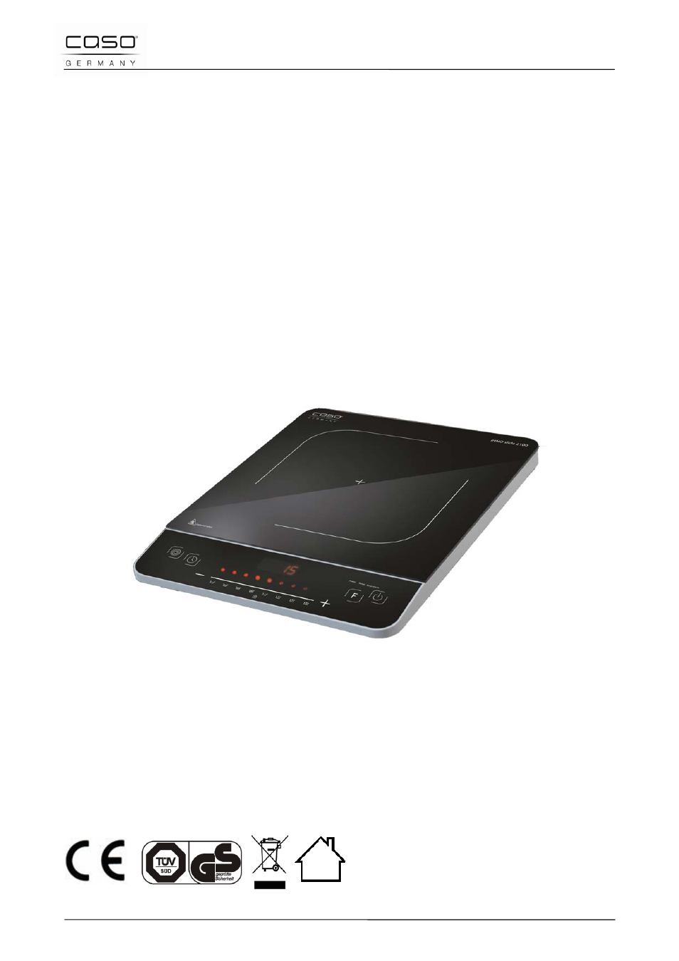 CASO Germany INNO Slide 2100 User Manual | Page 48 / 125