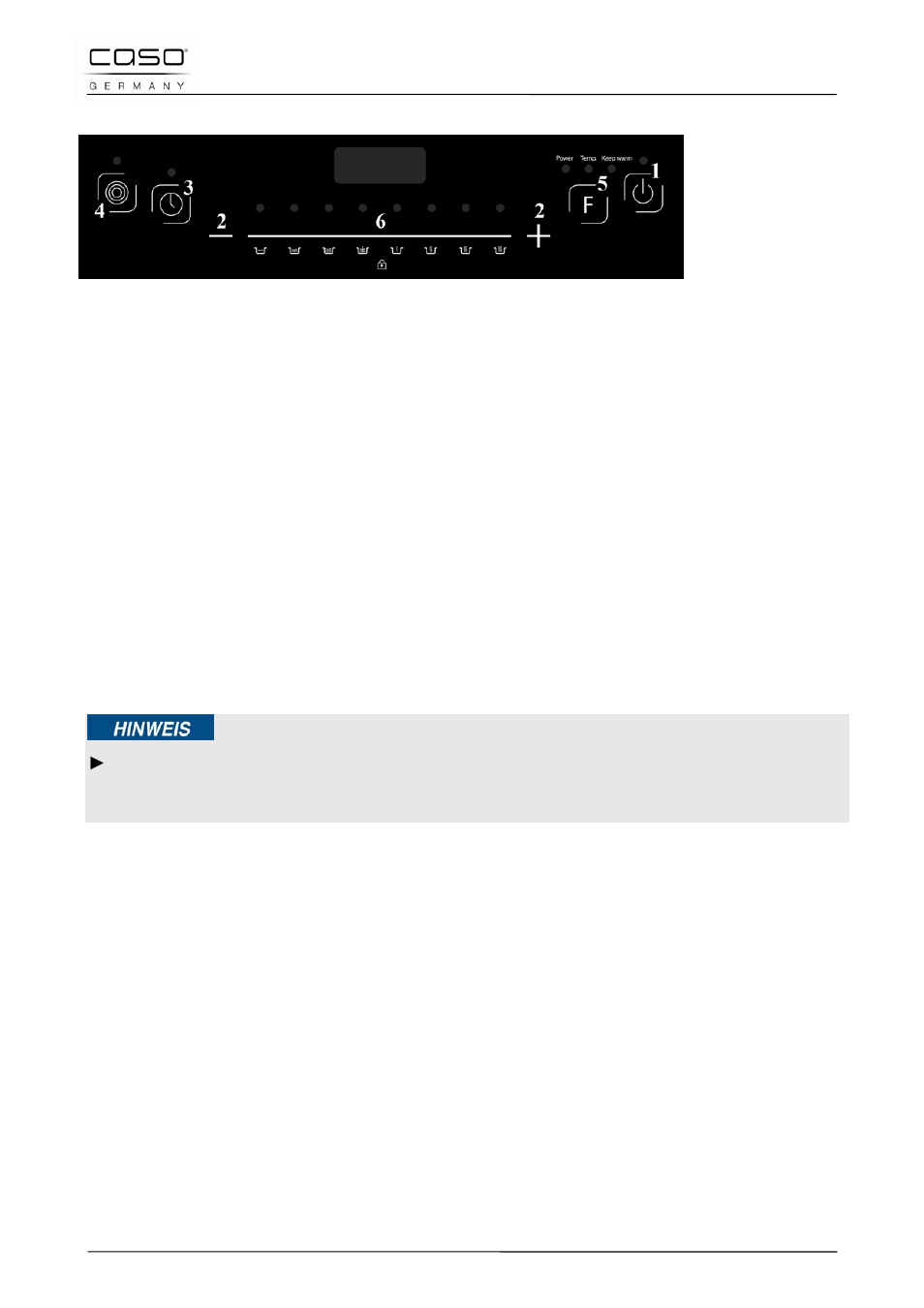 2 comandi e display, 1 suoni di segnalazione, 2 protezione surriscaldamento | 3 spegnimento automatico, 3 targhetta di omologazione, Indicazione | CASO Germany INNO Slide 2100 User Manual | Page 79 / 125