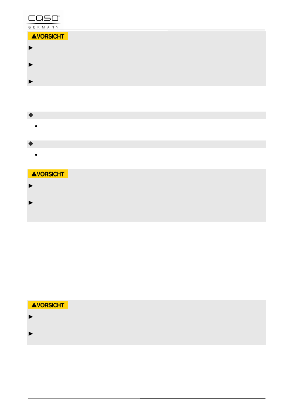 2 reinigung, 7 störungsbehebung, 1 sicherheitshinweise | CASO Germany FonDue Set (2280, 2282) User Manual | Page 24 / 110