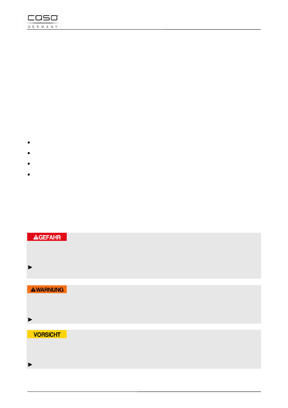 1 information on this manual, 2 warning notices, Danger | Warning, Attention | CASO Germany Vario Power 3400 CHEF (2253) User Manual | Page 30 / 116