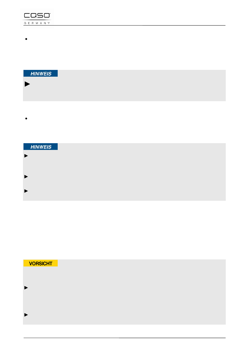 5 timer, 6 spegnimento, 35 pulizia e cura | 1 indicazioni di sicurezza, Attenzione, Indicazione | CASO Germany Vario Power 3400 CHEF (2253) User Manual | Page 78 / 116