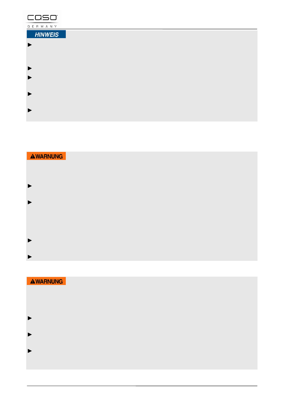 3 bronnen van gevaar, 1 gevaar door elektromagnetisch veld, 2 verbrandingsgevaar | Waarschuwing | CASO Germany Vario Power 3400 CHEF (2253) User Manual | Page 86 / 116