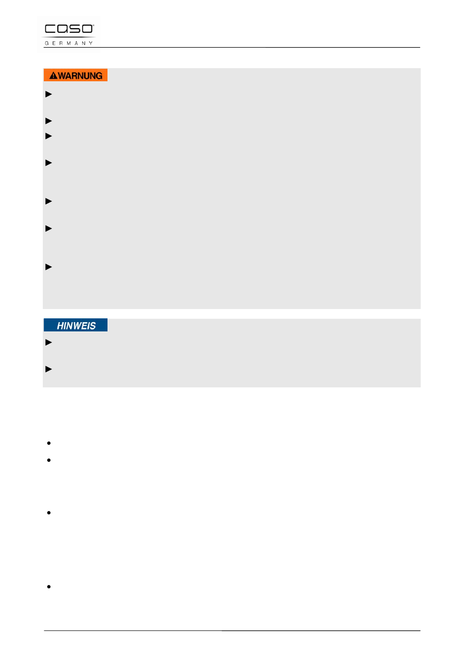 3 veiligheidsvoorschriften, 4 gebruik van het apparaat, 1 inschakelen | 2 vermogens, Waarschuwing | CASO Germany Vario Power 3400 CHEF (2253) User Manual | Page 94 / 116
