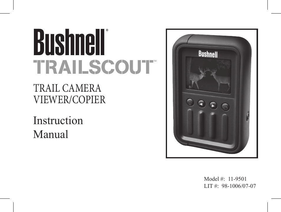 Bushnell SCOUT VIEWER 1-Nov User Manual | 16 pages