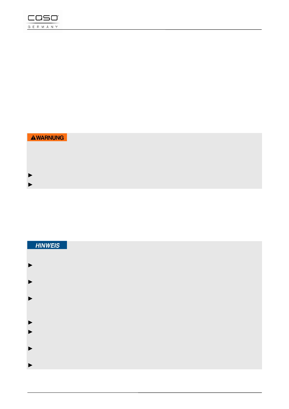 31 sicurezza, 1 utilizzo conforme alle disposizioni, 2 indicazioni generali di sicurezza | Avviso, Indicazione | CASO Germany ECO 3400 (2045) User Manual | Page 67 / 119