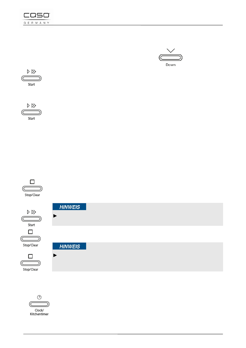 6 inicio rápido, 7 apagado/parada, 8 ajuste del reloj | Consejo | CASO Germany HCMG25 User Manual | Page 151 / 192