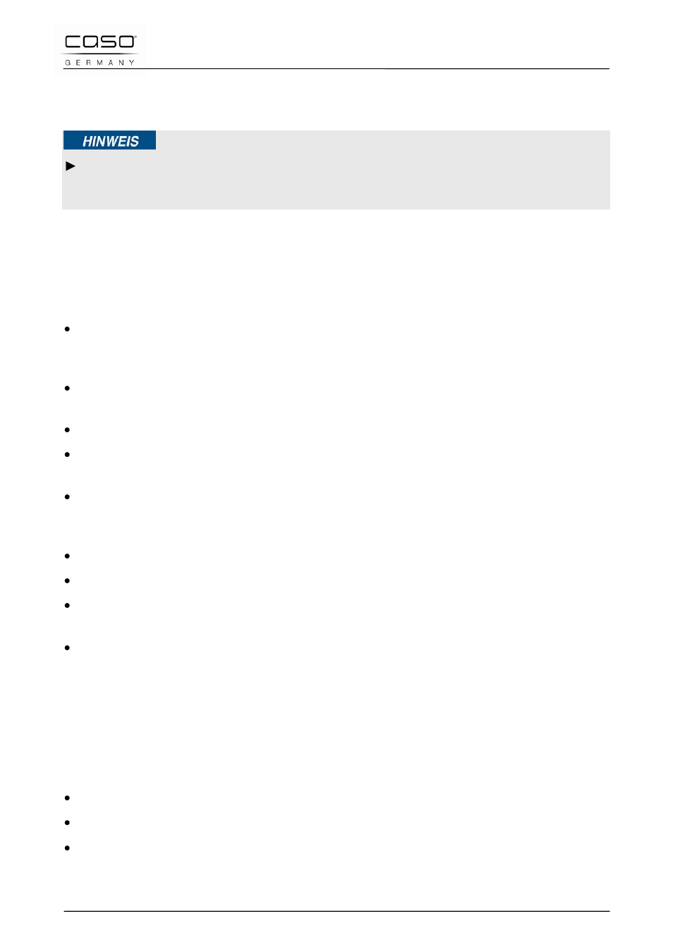 5 plaatsen, 1 eisen aan de plek van plaatsing, 2 voorkomen van frequentiestoring | CASO Germany IMCG25 User Manual | Page 161 / 179