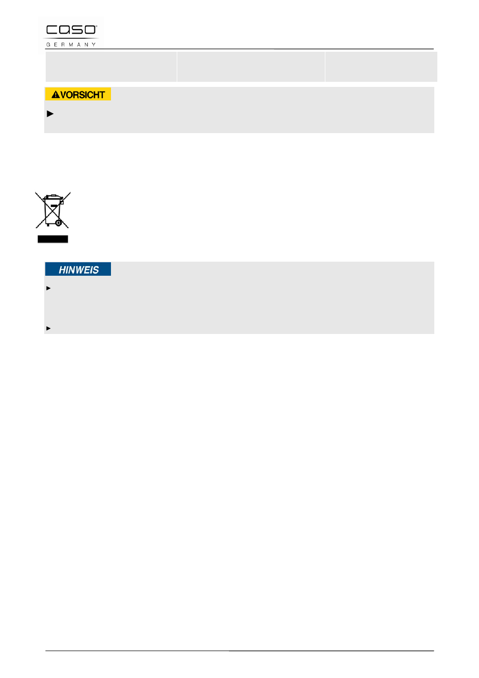 7 entsorgung des altgerätes | CASO Germany IMG23 User Manual | Page 40 / 173