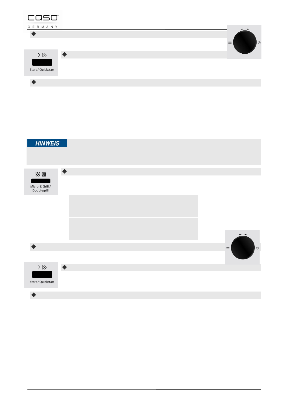 13 modalità di funzionamento “ventilato, Indicazione | CASO Germany MCDG 25 master User Manual | Page 111 / 170