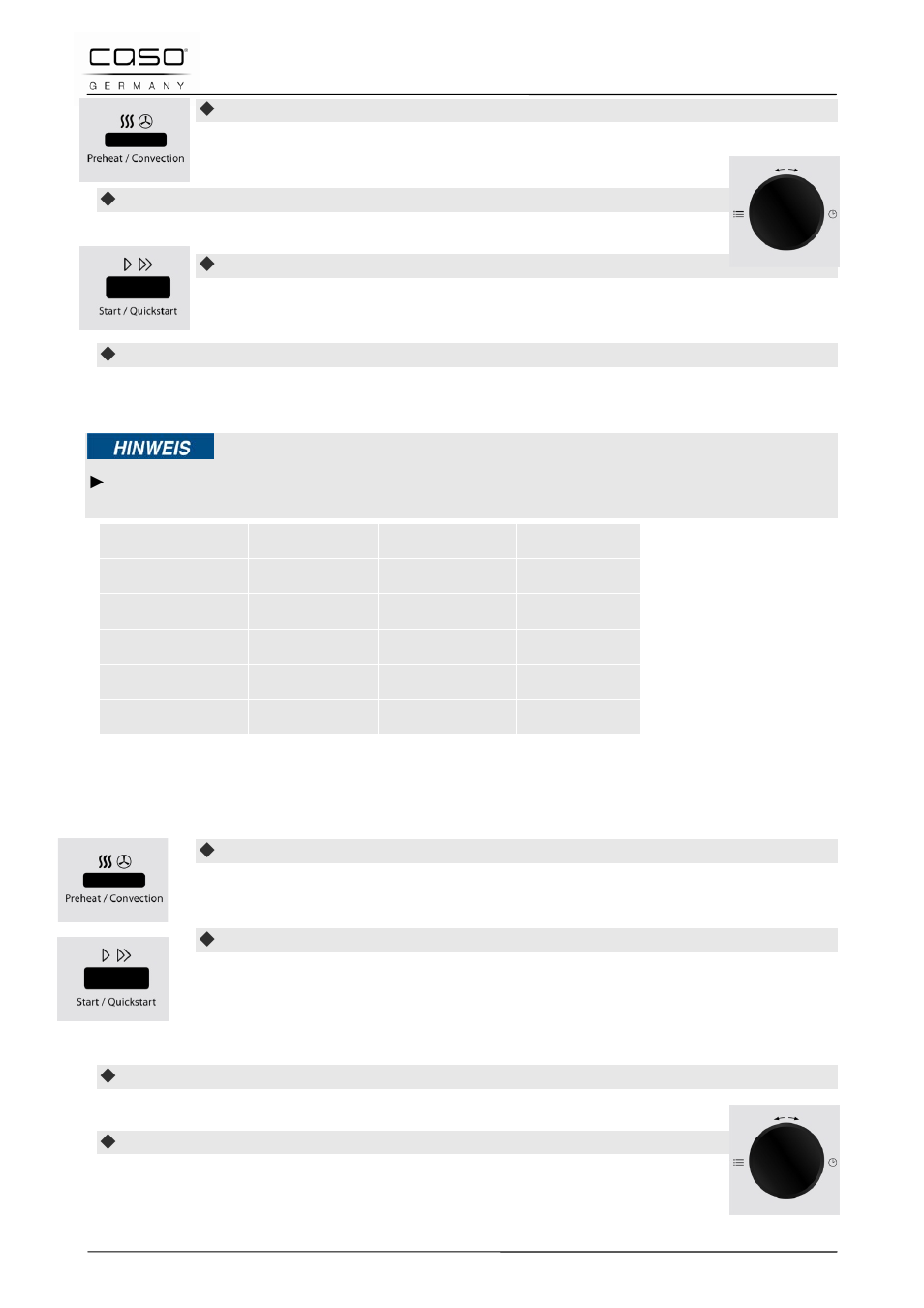 Indicazione | CASO Germany MCDG 25 master User Manual | Page 112 / 170