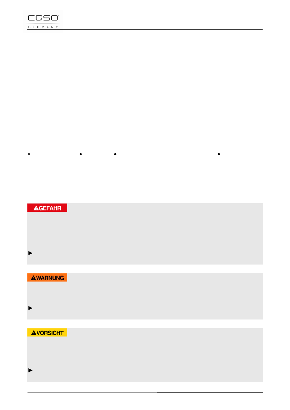 40 gebruiksaanwijzing, 1 algemeen, 2 informatie over deze gebruiksaanwijzing | 3 waarschuwingsinstructies, Gevaar, Waarschuwing, Voorzichtig | CASO Germany MCDG 25 master User Manual | Page 146 / 170