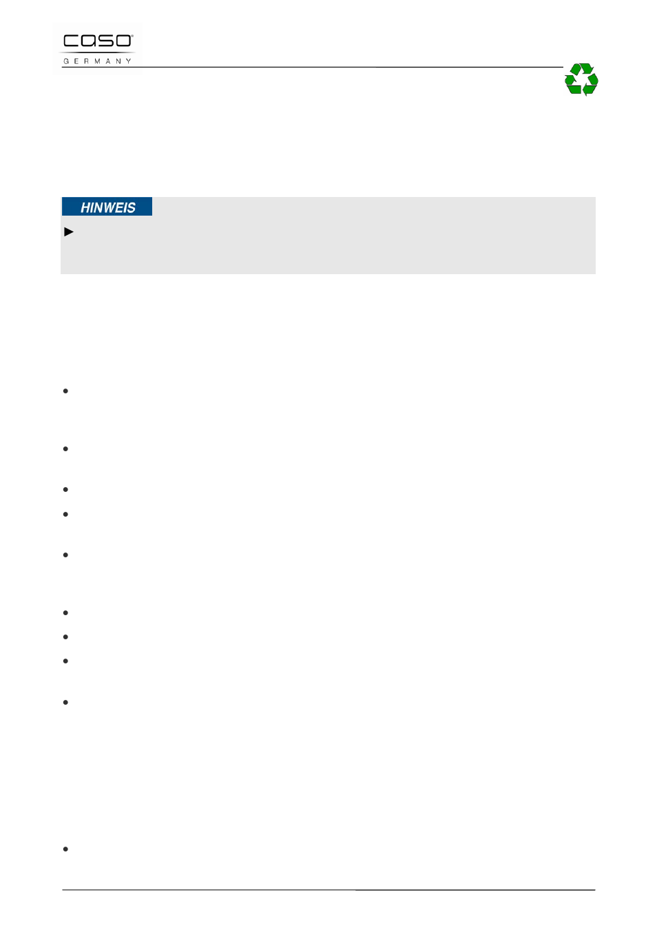 8 verwijderen van de verpakking, 9 plaatsen, 1 eisen aan de plek van plaatsing | 2 voorkomen van frequentiestoring | CASO Germany MCDG 25 master User Manual | Page 153 / 170