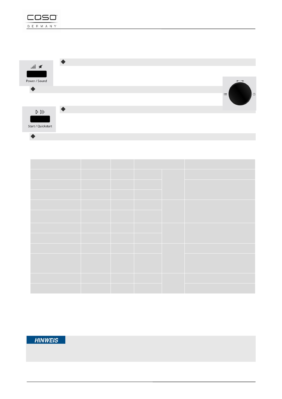 10 gebruik “magnetron, 11 gebruik “grill/doble-grill | CASO Germany MCDG 25 master User Manual | Page 162 / 170