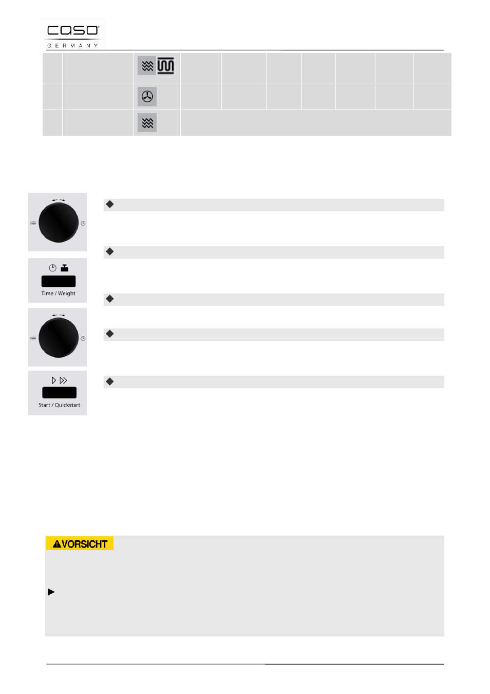 16 betriebsart "auftauen, 6 reinigung und pflege, 1 sicherheitshinweise | CASO Germany MCDG 25 master User Manual | Page 36 / 170